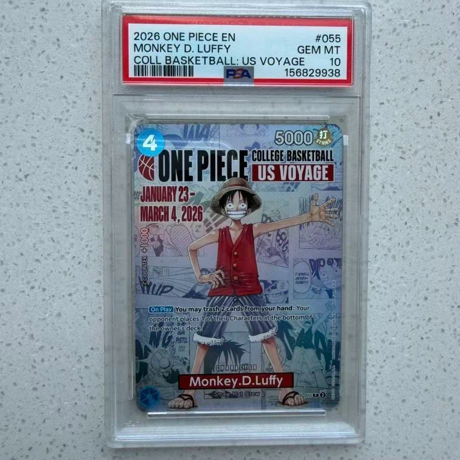 Fan Made Luffy US Voyage Collectible Graded Card