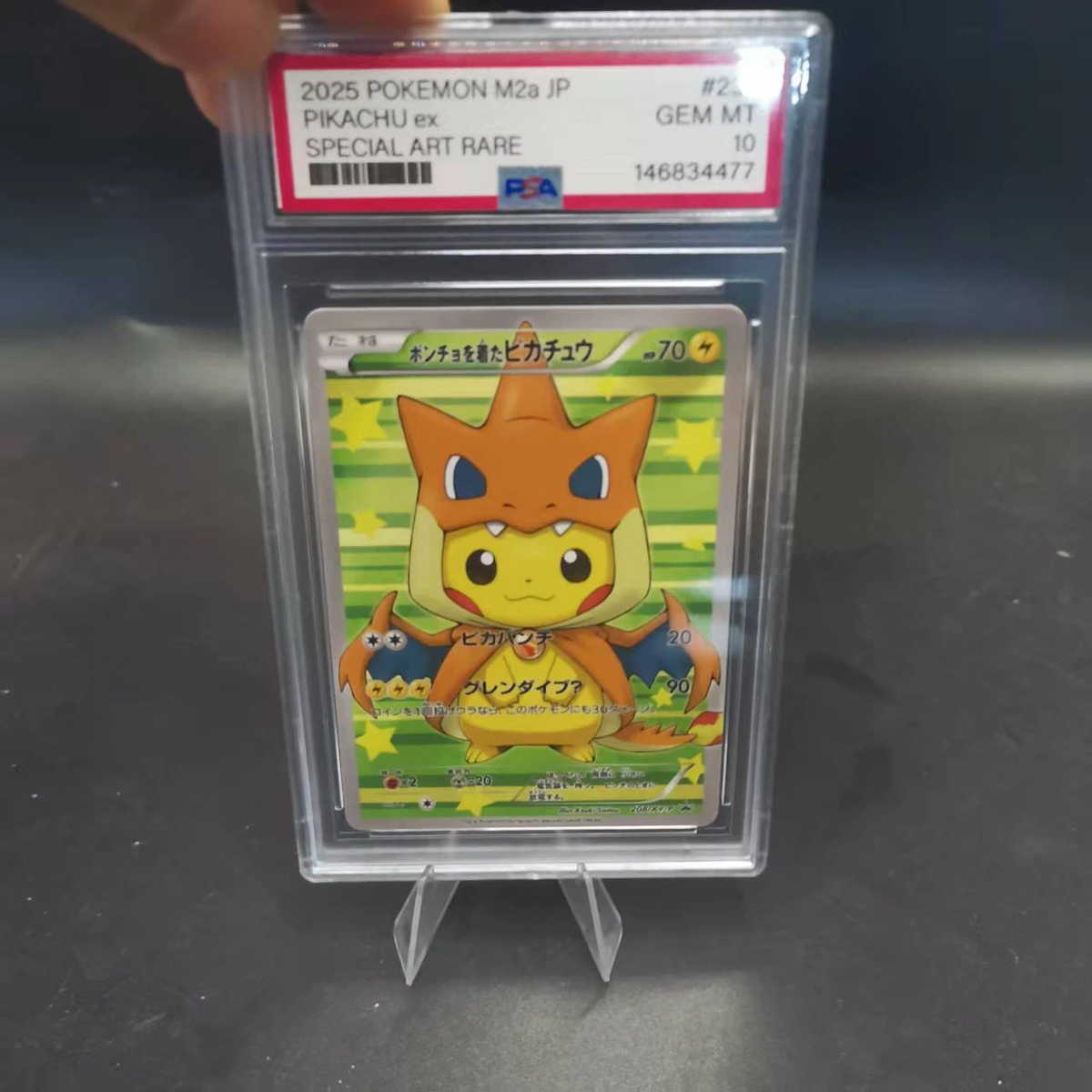 PSA 10 Poncho Pikachu Charizard Japanese Promo Pokemon Graded Card