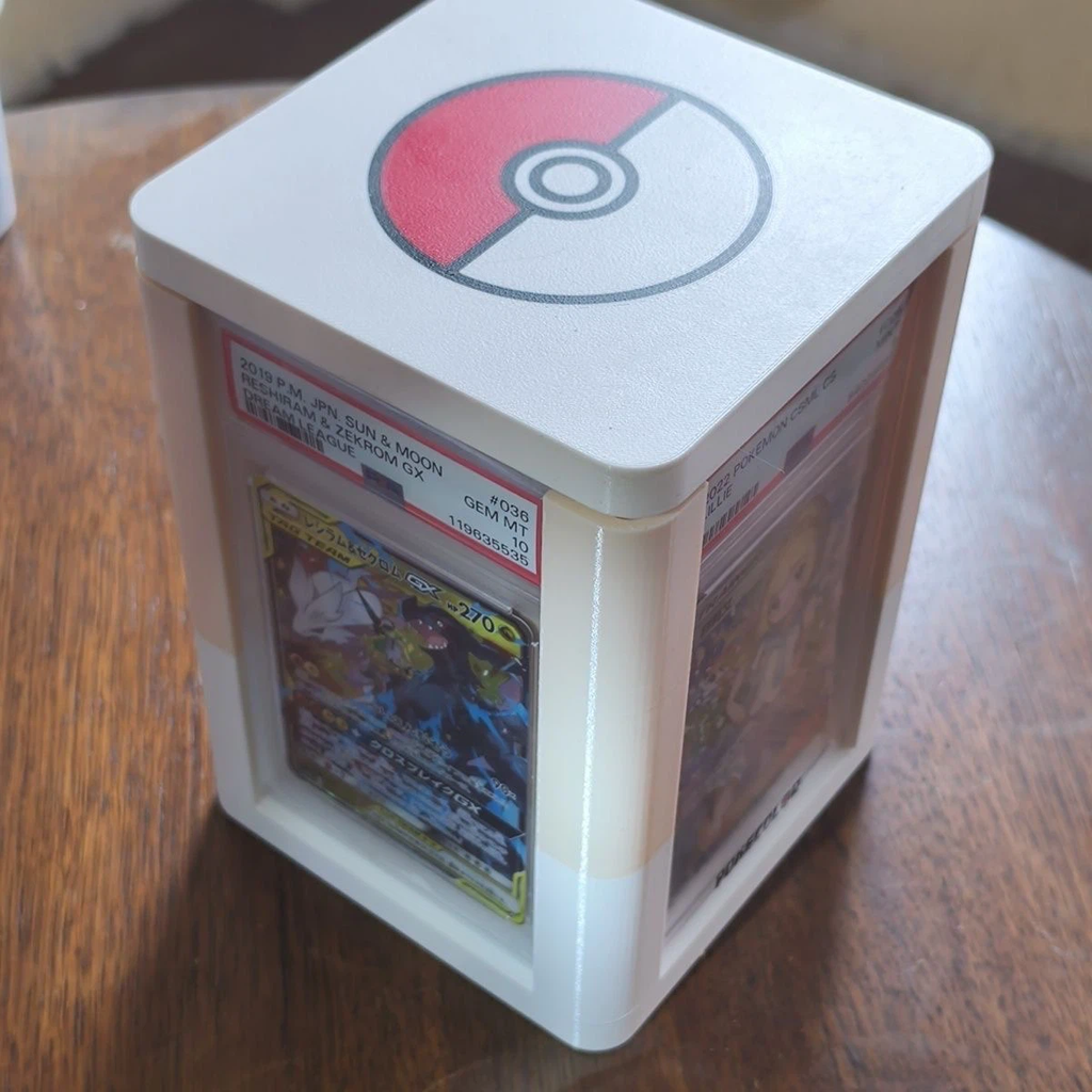 PSA Graded Card Display Case, Card Brick Storage Display Rack, Pokemon Card Collection Display Box, Dust-Proof Card Holder