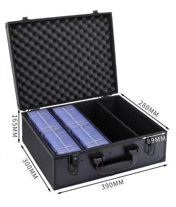 Lockable Portable Graded Card Slab Storage Box for PSA/BGS Graded Cards